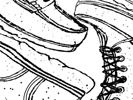 selection of boots 1のイラスト素材