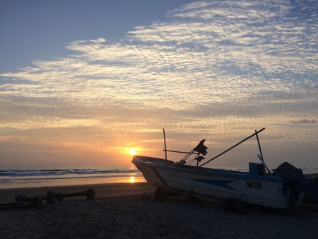 sunset beachのeditorial素材