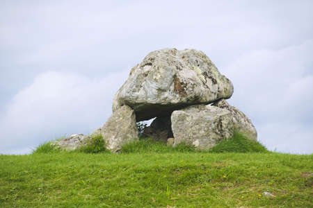 Ancient megalithic tomb at Carrowmore, County Sligo, Irelandの写真素材