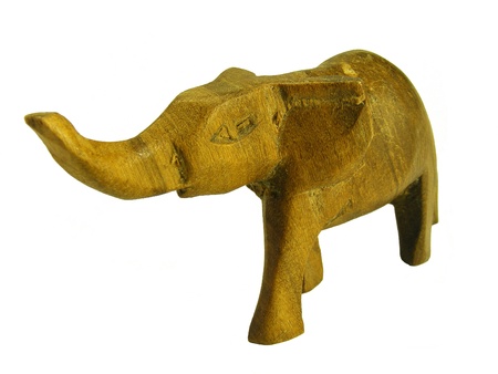 Wooden Elephantの写真素材
