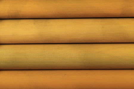 Close up of bamboo tubesの写真素材
