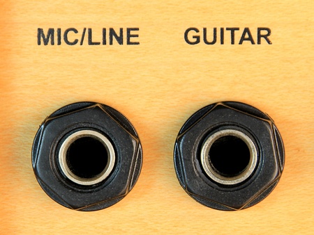 Mic Guitar Input Sockets