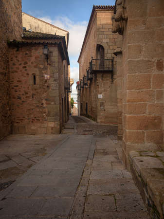 Street of CÃ¡ceres old town,  Extremadura, Spainの写真素材