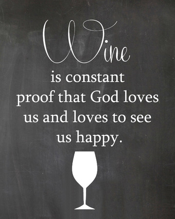Kitchen Chalkboard Drink Wine Glass Motivation Quoteの写真素材