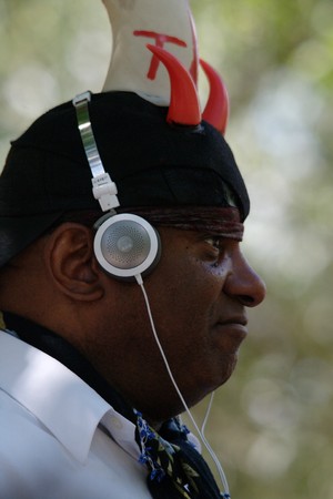 London.- Speakers Corner.- July, 11th, 2010.- Black speaker 02のeditorial素材