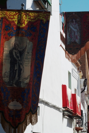 Carmona, Sevilla, Spain - 10 June 2012.- (20) Street ornaments for the procession Corpus Cristiのeditorial素材