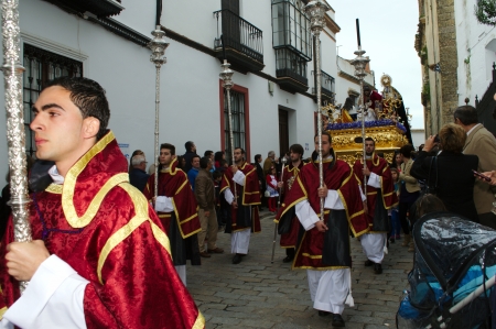 Carmona, Seville., Spain.- 30th March 2013.- Holy week procession.
