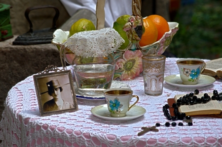 Spain, Granada, 3rd May, 2013: Holy Cross Day: Detail of a cross - still life 36のeditorial素材