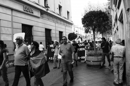 Seville (Spain) 1st June 2013: Demonstration against the government. Participants 36のeditorial素材