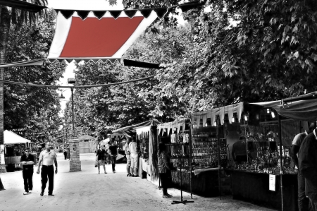 Carmona (Sevilla), Spain, 8th June 2013: Street Photography. Medieval Market.. General view 21のeditorial素材