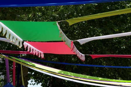 Carmona (Sevilla), Spain, 9th June 2013: Street Photography. Medieval Market. Colorful shadeのeditorial素材