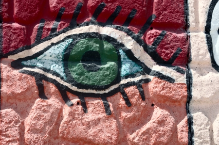 San Fernando (Cadiz) Spain, 30th June 2013: Graffiti at the harbour 43のeditorial素材