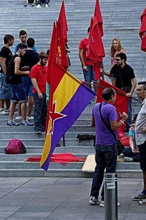Seville 14th September 2013  Demostration against the war in Syria 76のeditorial素材