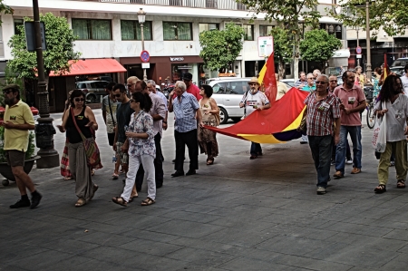 Seville 14th September 2013  Demostration against the war in Syria 27のeditorial素材