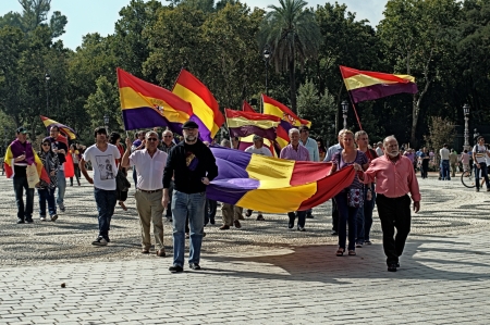 Sevilla, Spain  12th October 2013  Republican concentration 35のeditorial素材