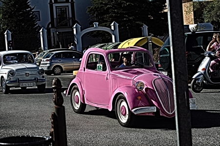 Carmona  Seville Spain  20th Otober 2013 Old car concentration 48  The Paradeのeditorial素材