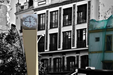 Sevilla  Spain  16-11-2013  Thew clock 25の写真素材