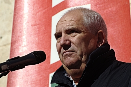 Seville  Spain  24th November 2013 Protests against the Government cuts 53  Speakerのeditorial素材