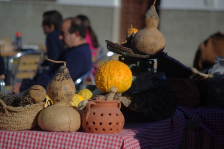 Fuenteheridos  Huelva  Spain - 30-11-2013 - Open Air market 7のeditorial素材