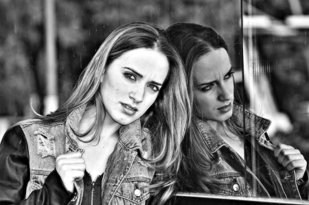 Portrait with reflection  