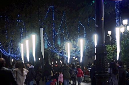 Sevilla Spain 22-12-2013 Christman lights 10のeditorial素材
