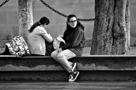 Seville  Spain, 10th January 2014 - Urban photography  sitting outdoorsのeditorial素材