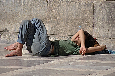 Granada  Spain   19th February 2014 - Urban life  People in the sun  31 のeditorial素材