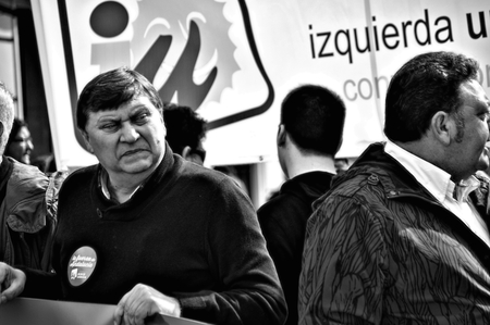 Sevilla 28 2-2014  Andalusia Day  Protest demonstration 51のeditorial素材