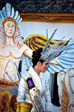 Carmona - Seville - Spain - 8th March 2014 - Carnival celebration - Queen of Carnival 64のeditorial素材