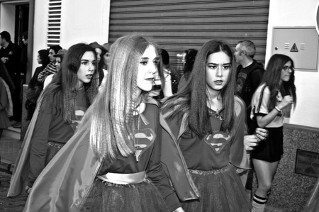 Carmona - Seville - Spain - 8th March 2014 - Carnival celebration - Masks 20のeditorial素材