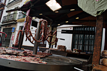  Carmona  Seville  5th April 2014  Medieval market 16のeditorial素材