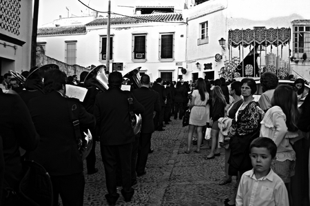 Carmona  Sevilla  Spain 13th April 2014  Starting procession of the Holy Week 30のeditorial素材