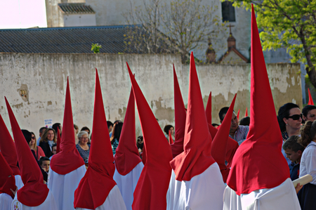 Carmona  Sevilla  Spain 13th April 2014  Procession of the Holy Week  47  Saint Blas brotherhood