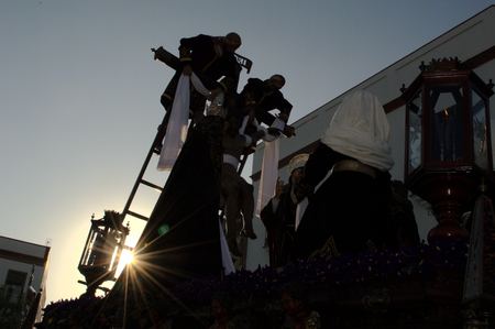 Carmona  Seville  Spain, 16th April 2014  Holy Week celebrations  Saint Francis brotherhood procession 40のeditorial素材