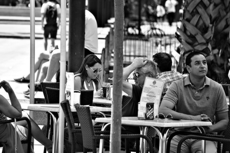 Sevilla, 24th May 2014 - Urban photography - People at a bar 26のeditorial素材