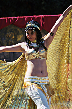 Sevilla (Spain) 6th September 2014 - Roman market 19 - Dancersのeditorial素材