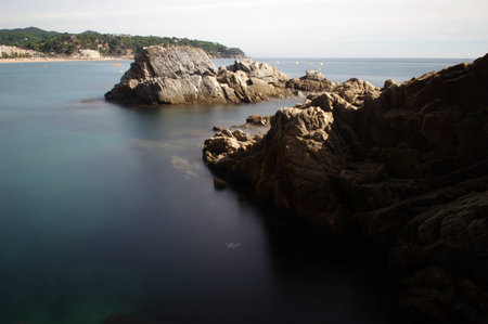 Seascape at Lloret de Mar in the evening 91