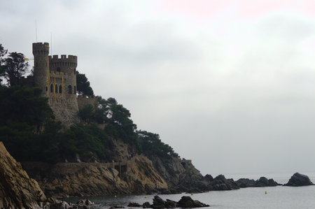 Seascape in Lloret de Mar (Girona) Spainのeditorial素材