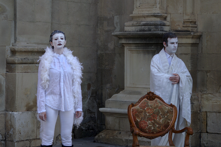 Seville (Spain) 1st Septembr 2014 Urban life - Drama in the street 36のeditorial素材