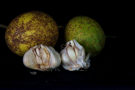 Lemon and garlic