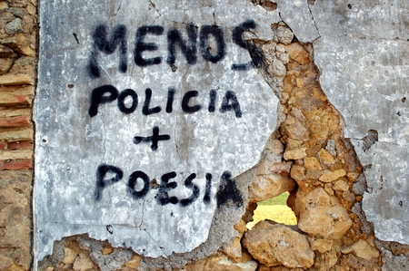 Less police and more poetryのeditorial素材