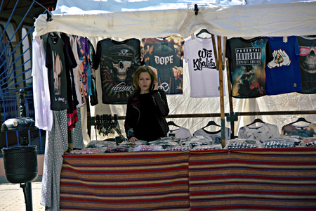 Carmona (Sevilla) Spain 9th April 2016 - Street marketのeditorial素材