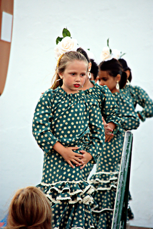 Torre del Mar - Malaga - 15th July 2016 - Children dancing flamencoのeditorial素材