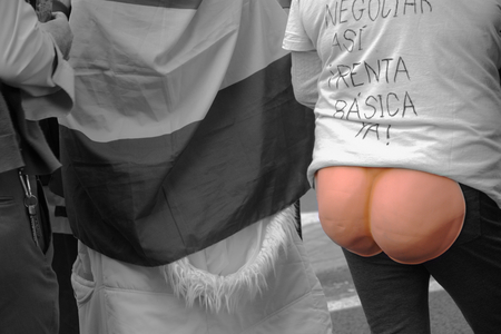 Seville 19th November 2016 - The Dignity March, a social protestのeditorial素材