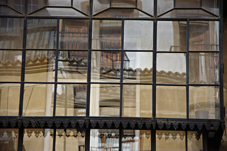 Reflections on a window in Ubeda (Jaen)のeditorial素材