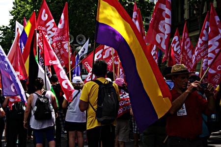 Madrid, 27th May 2016 - Dignity March, protest and demonstrationのeditorial素材