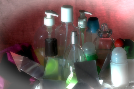 Still life with bottlesの写真素材
