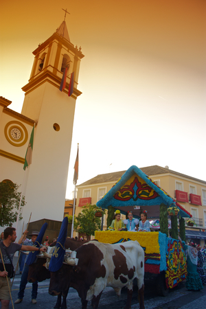 Dos Hermanas, Seville, 15th October 2017 - Celebrations - Valme pilgrimageのeditorial素材