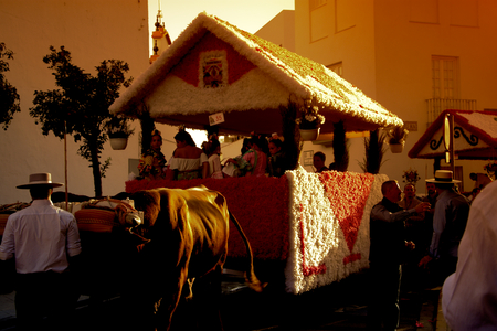 Dos Hermanas, Seville, 15th October 2017 - Celebrations - Valme pilgrimageのeditorial素材