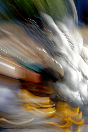 Urban life, motion and speed. Abstract photographiesの写真素材